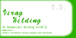 virag wilding business card